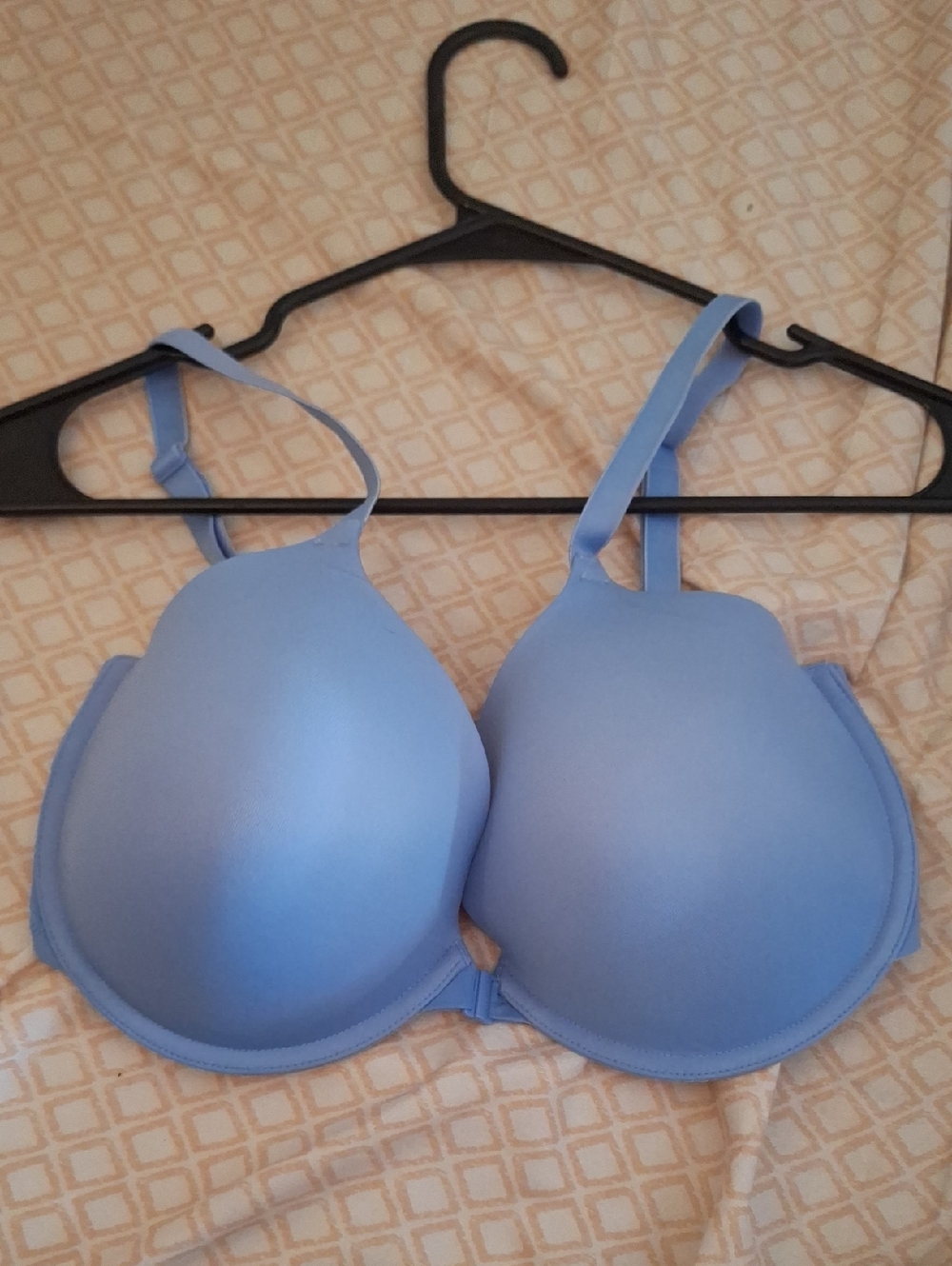 PINK - Front-close Light Blue T-Shirt Bra